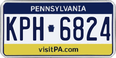 PA license plate KPH6824