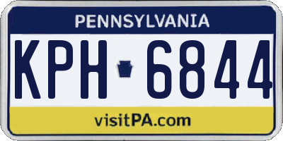 PA license plate KPH6844