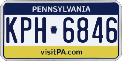 PA license plate KPH6846