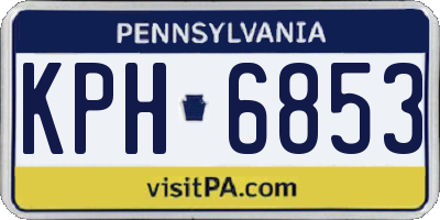 PA license plate KPH6853