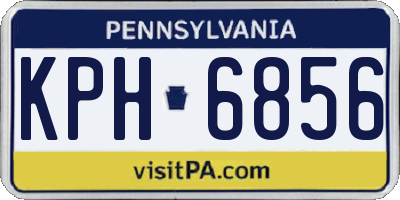 PA license plate KPH6856