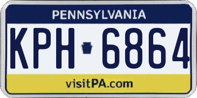 PA license plate KPH6864