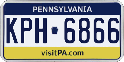 PA license plate KPH6866