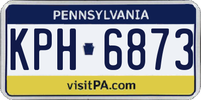 PA license plate KPH6873