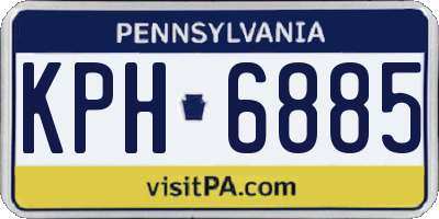 PA license plate KPH6885
