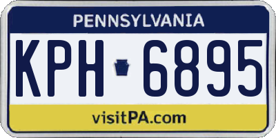 PA license plate KPH6895