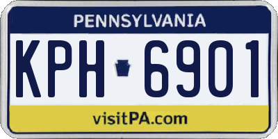 PA license plate KPH6901