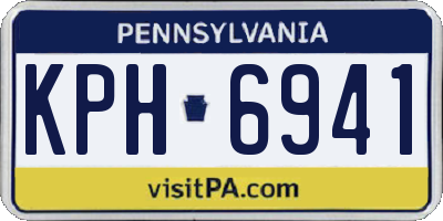 PA license plate KPH6941