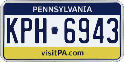 PA license plate KPH6943