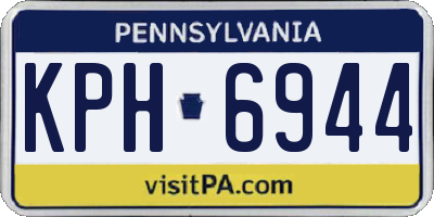PA license plate KPH6944