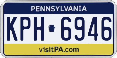 PA license plate KPH6946