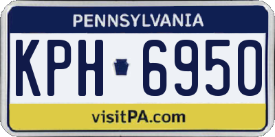 PA license plate KPH6950