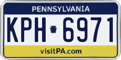 PA license plate KPH6971