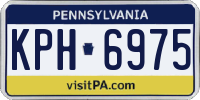 PA license plate KPH6975