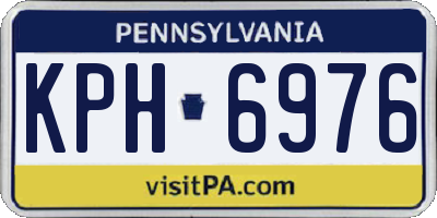 PA license plate KPH6976