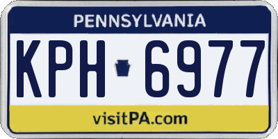 PA license plate KPH6977