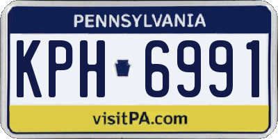 PA license plate KPH6991