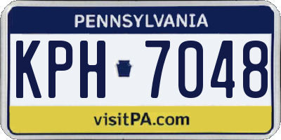 PA license plate KPH7048