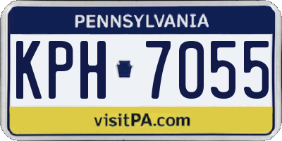PA license plate KPH7055