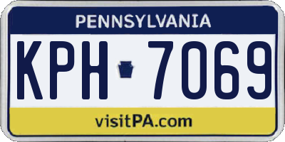 PA license plate KPH7069