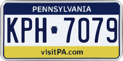 PA license plate KPH7079