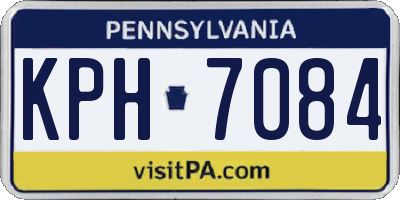 PA license plate KPH7084