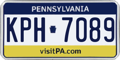 PA license plate KPH7089