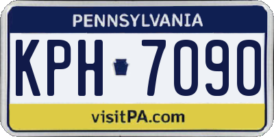 PA license plate KPH7090