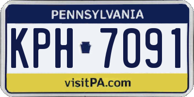 PA license plate KPH7091
