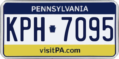 PA license plate KPH7095