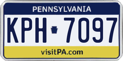 PA license plate KPH7097