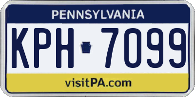 PA license plate KPH7099