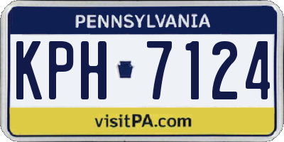 PA license plate KPH7124