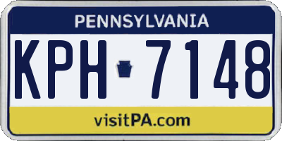 PA license plate KPH7148