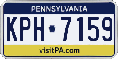 PA license plate KPH7159