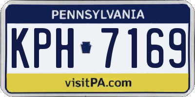 PA license plate KPH7169