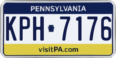 PA license plate KPH7176