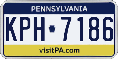 PA license plate KPH7186