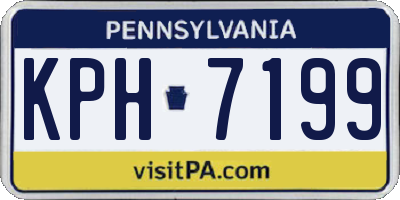 PA license plate KPH7199