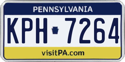 PA license plate KPH7264