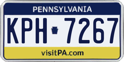 PA license plate KPH7267