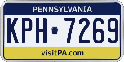PA license plate KPH7269