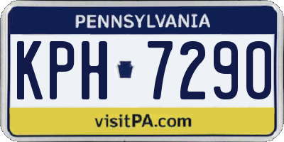 PA license plate KPH7290