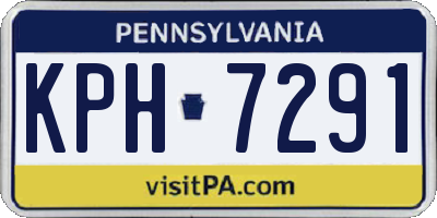 PA license plate KPH7291