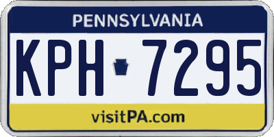 PA license plate KPH7295