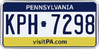 PA license plate KPH7298