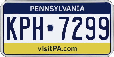 PA license plate KPH7299