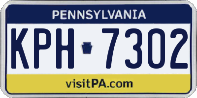 PA license plate KPH7302