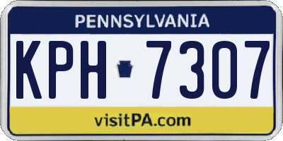 PA license plate KPH7307
