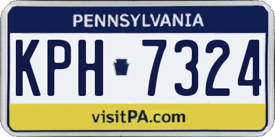 PA license plate KPH7324